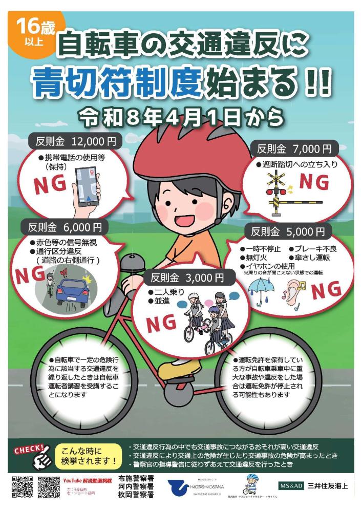 青切符制度チラシ表