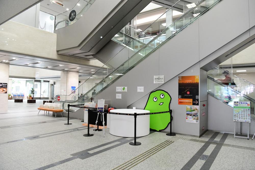 市役所1階の展示の様子