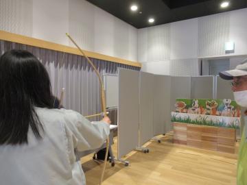 弥生弓矢の的当て